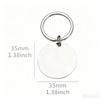 Wholesale 50PCS Stainless Steel Round Dog ID Tag Blank Pendants For Necklaces Custom DIY Jewelry Making Keychain Dog Tag
