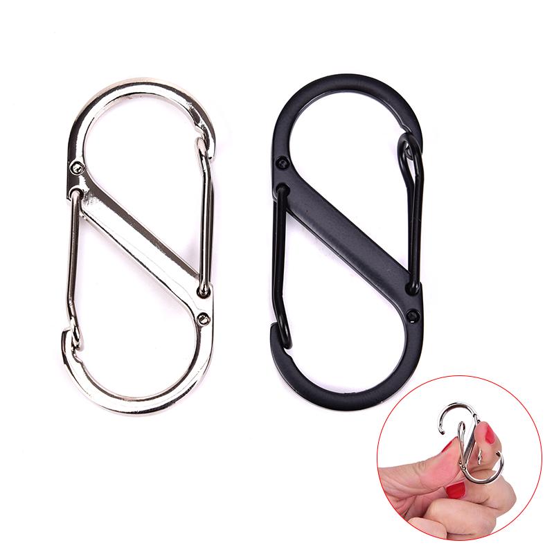 1 шт. Многофункциональные наружные карабины S-образные крючки из нержавеющей стали с оттяжками