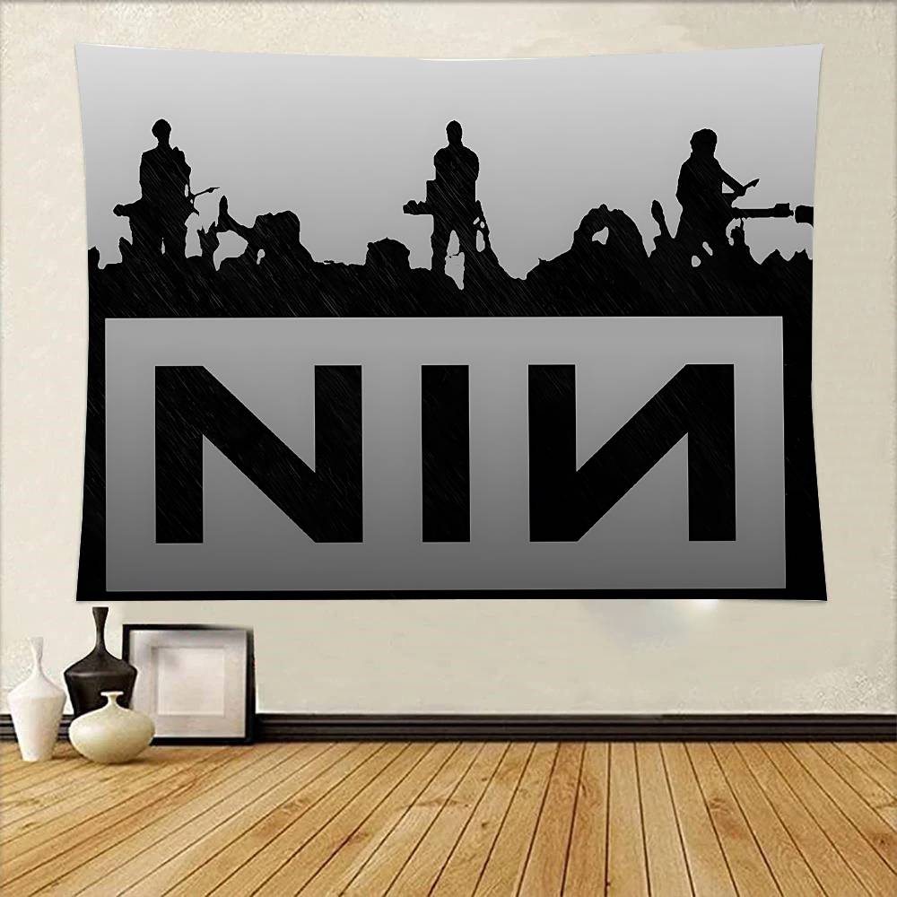 NNine IInch Nails Крутой Гобелен Настенный Декор Напечатанный Полиэстеровый Гобелен INS Декор Стен