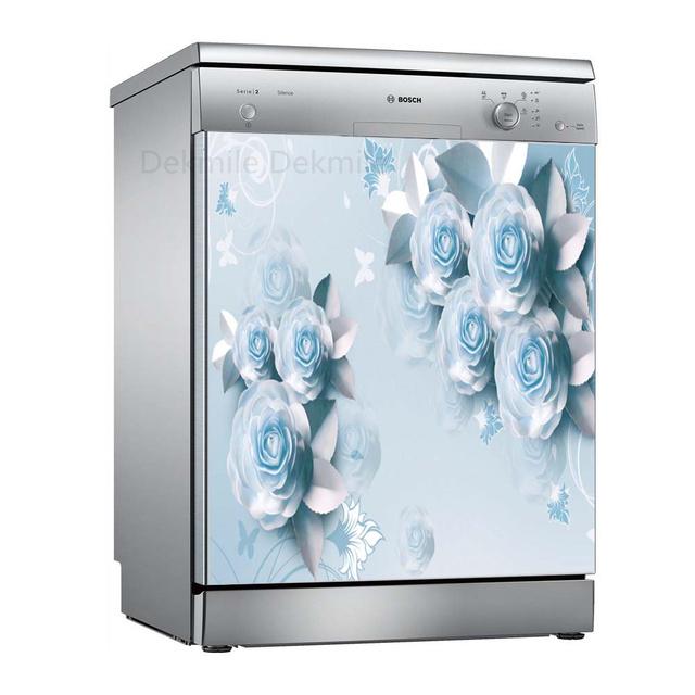 Чаша для мытья цветов, самоклеящиеся наклейки для посудомоечной машины, настенная дверная крышка, кухонные украшения, аксессуары, подарок, целая пленка, наклейка на обои