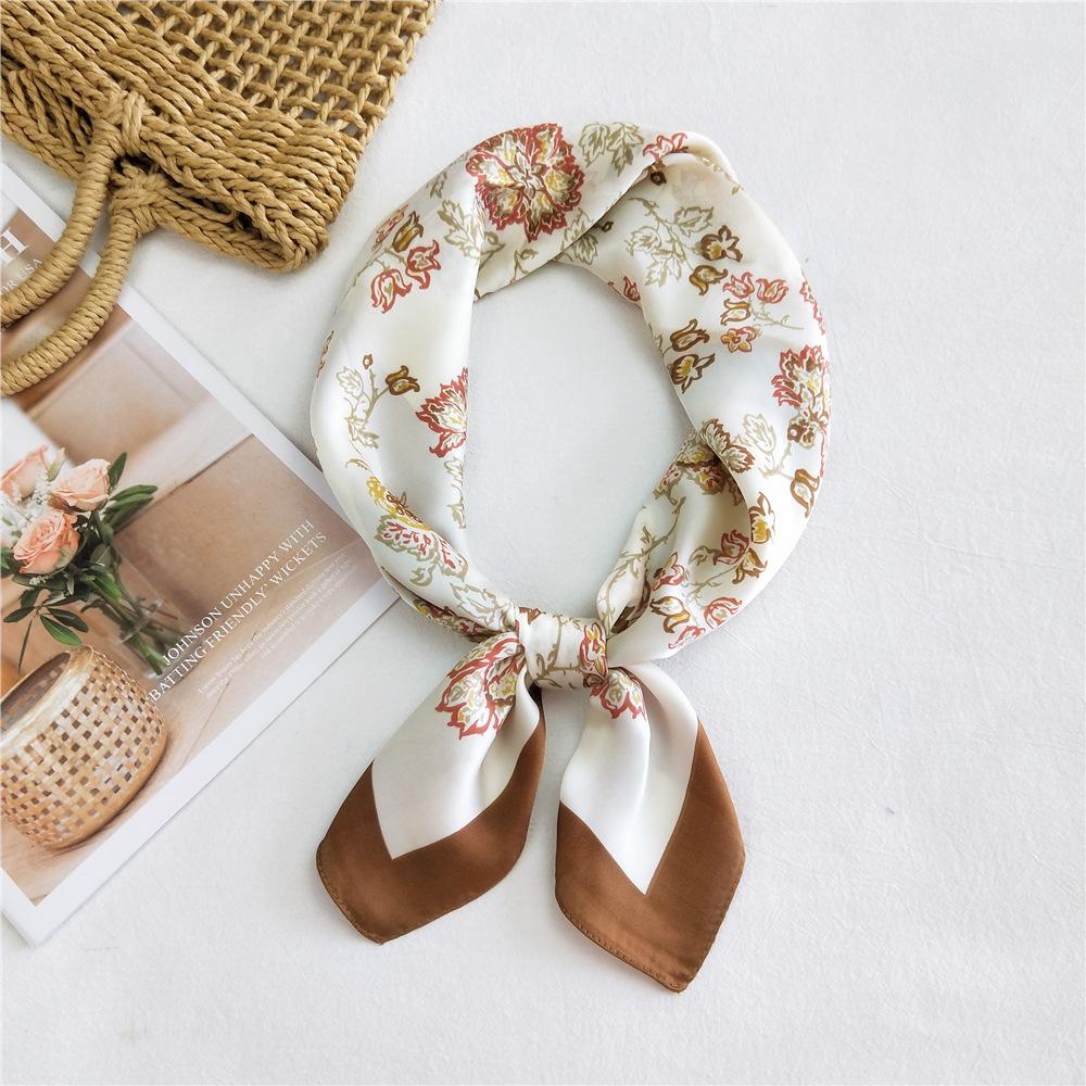 Модный декоративный шарф, повязка для волос, резинка для волос 70, маленький квадратный шарф, шелковый шарф, женский весенне-осенний универсальный маленький шарф, профессиональный шарф