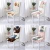 Animal Style Chairs Covers Cover For Dining Chair Cat Pattern Elastic Chairs Covers Case Stretch Home Removable Chair