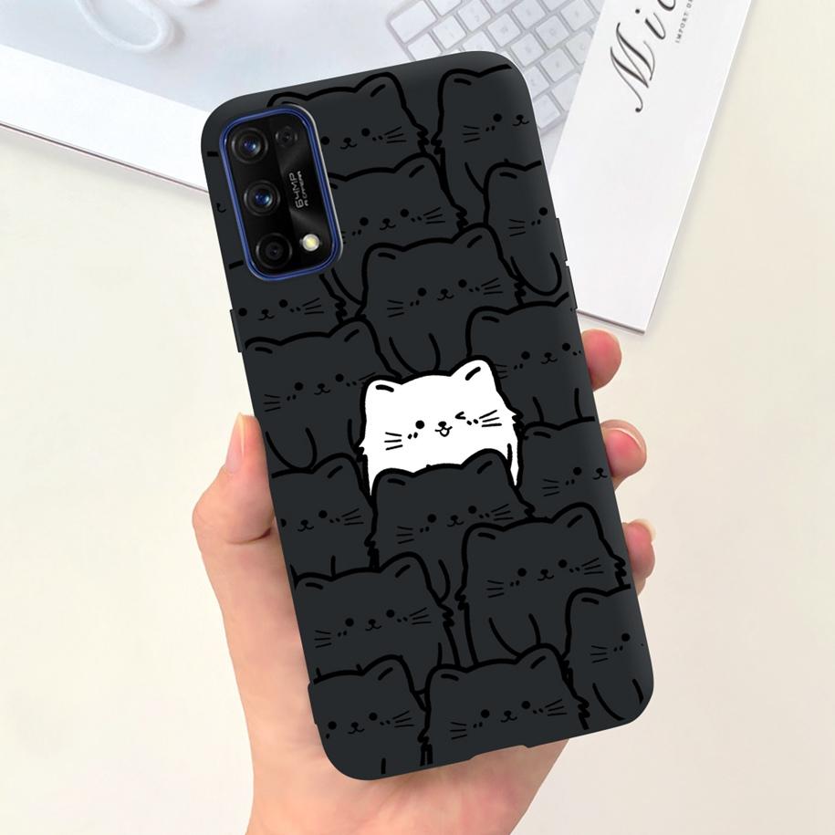 For Realme 7 5G Case RMX2111 Cover New Fashion Flower Girls Painted Funda Soft TPU Cases For Realme 7 Pro Realme7 RMX2155 Bumper