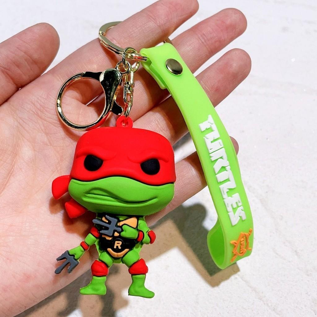 Vibrant Ninja Turtles Keychain Perfect Silicone Accessory For Bags And Keys