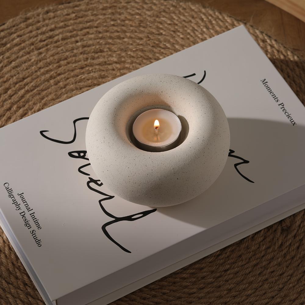 1 шт. Ароматические свечи в форме пончиков, круглые, креативные, для дома, домашнее украшение, для спальни, без пламени, романтический подарок на день рождения, воск