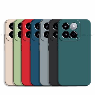Для Xiaomi 14 5G чехол Роскошный оригинальный TPU противоударный жидкий силиконовый защитный чехол для телефона для Xiaomi 14 13 12 Pro