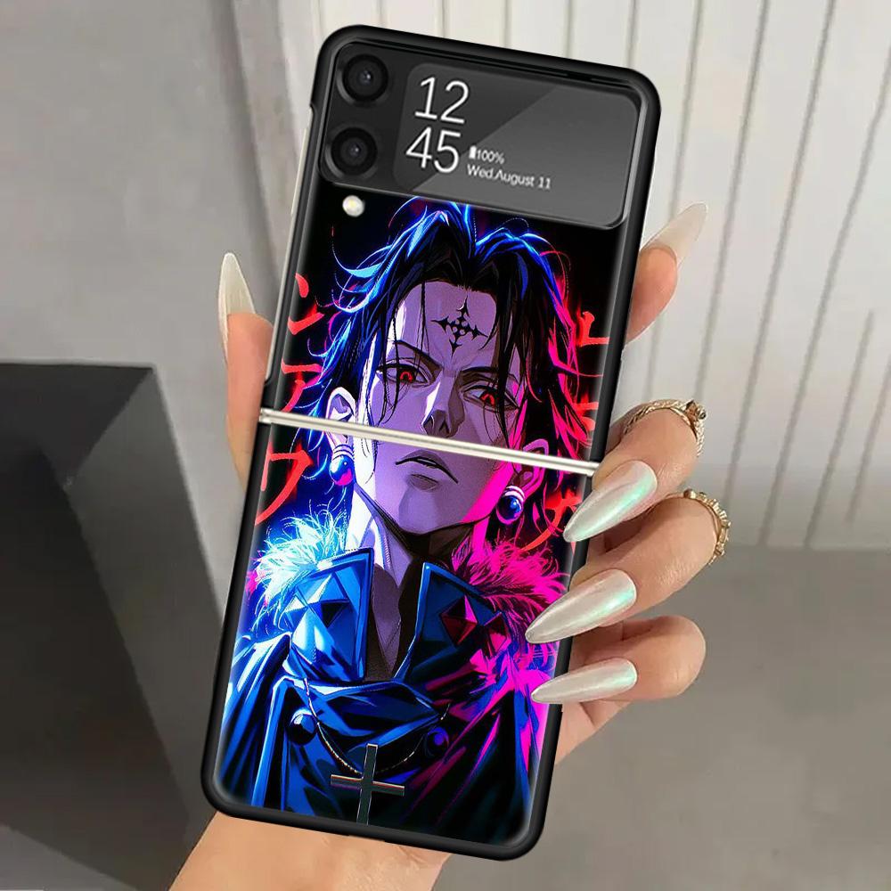 Huner X-Hunters Хроно Шизуку Жесткий Поликарбонатный Задний Чехол для Телефона для Samsung Galaxy ZFlip 7 6 5 Z Flip 4 ZFlip6 Z Flip7 5G ZFlip4 Flip3 Z