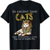 Древнеегипетский кот Фараон Смешная футболка для любителя кошек
