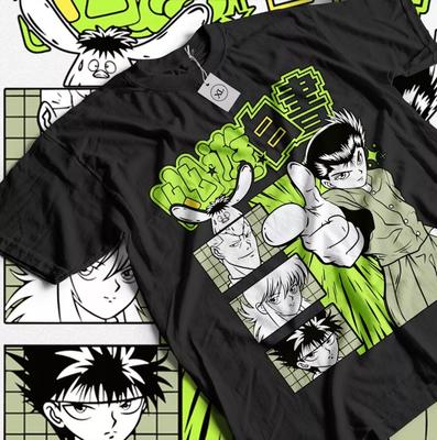 Футболка Yu Yu Hakusho Юсуке Хиэй Кувабара И Курама Аниме Подарок Футболка Все Размеры