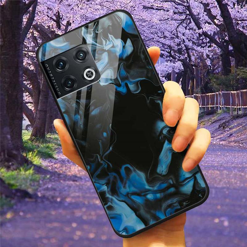 For OnePlus 10 Pro 5G Case 6.7'' Tempered Glass Starry Marble Hard Back Cover for One Plus 10Pro Funda Capa Oneplus10pro Coque