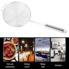 Stainless Steel Colander Easy To Clean Spiral Mesh Skimmer Spoon Anti-scalding Long Handle Strainer for Home