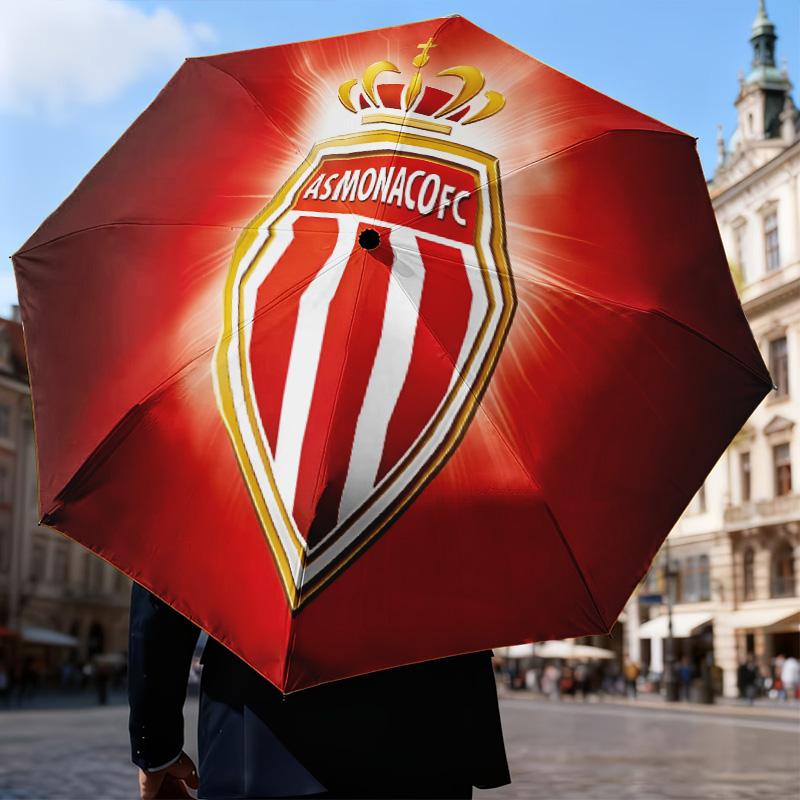 As Monaco Crest Automatic Folding Umbrella - 8-Rib Travel Umbrella with Auto Open/Close & Portable Gifts for holidays or birthdays