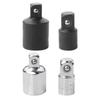 2pcs Oil Filter Socket Adapter Reducer Female To Male Steel For 3 Jaw Oil Filter Removal Wrench Auto Repair Removal Tool