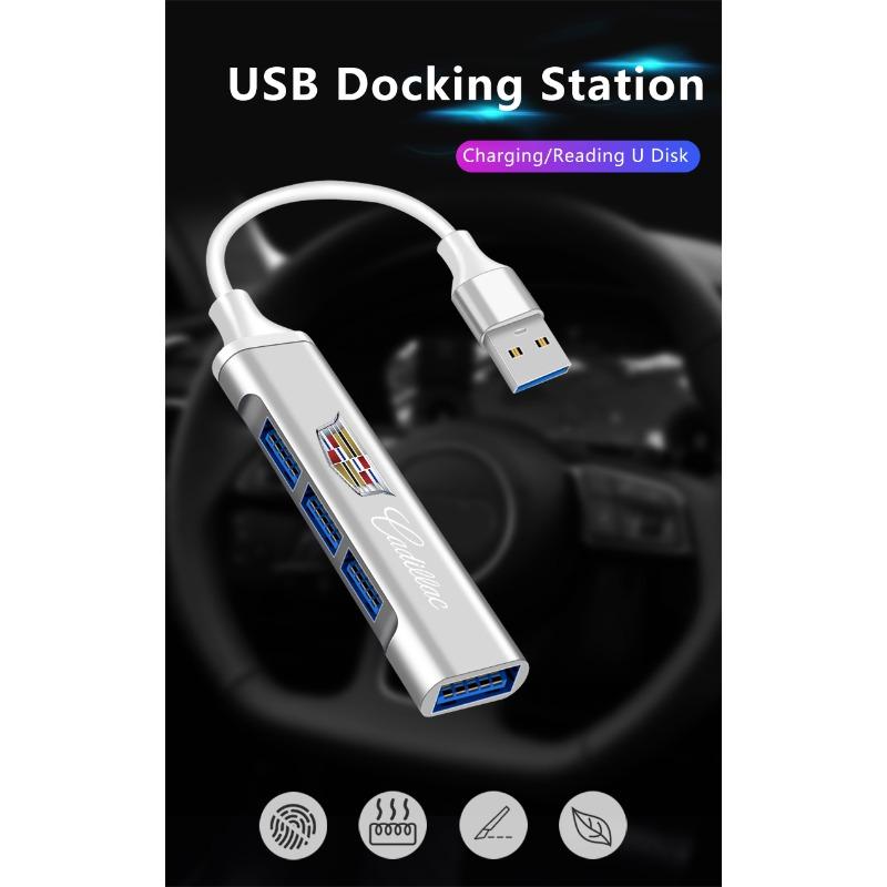 Адаптер-распределитель USB Type-C Многопортовый концентратор Автотовары Для Cadillac CT5 CT6 CTS Seville ATS XTS Celestiq Ciel Escala SRX XT4 XT5 ELR Elmiraj EXT