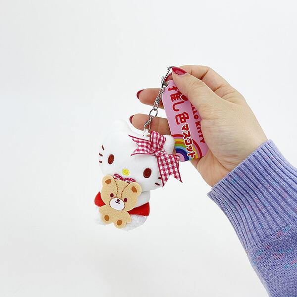 Sanrio Hello Kitty Oshi-Iro Mascot Red Keychain Ball Chain