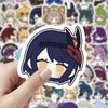 60 шт. наклеек Genshin Impact Cyno, периферийные украшения для рукописных журналов, наклейки для рабочего стола, украшения для студенческих тетрадей - водонепроницаемые наклейки
