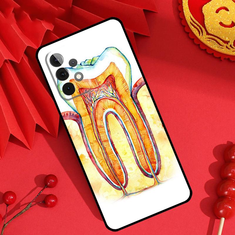 Чехол с рисунком зуба и дантистом для Samsung Galaxy M21 M31 M35 M12 M13 M14 M15 M06 M16 M36 M56 M53 M32 M52 M55 M34 M54