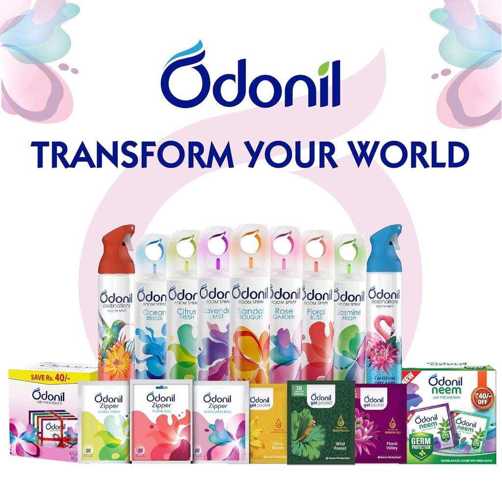 Odonil Air Freshener Blocks 288g (72g X 4) Long Lasting Bathroom Toilet Fragrance