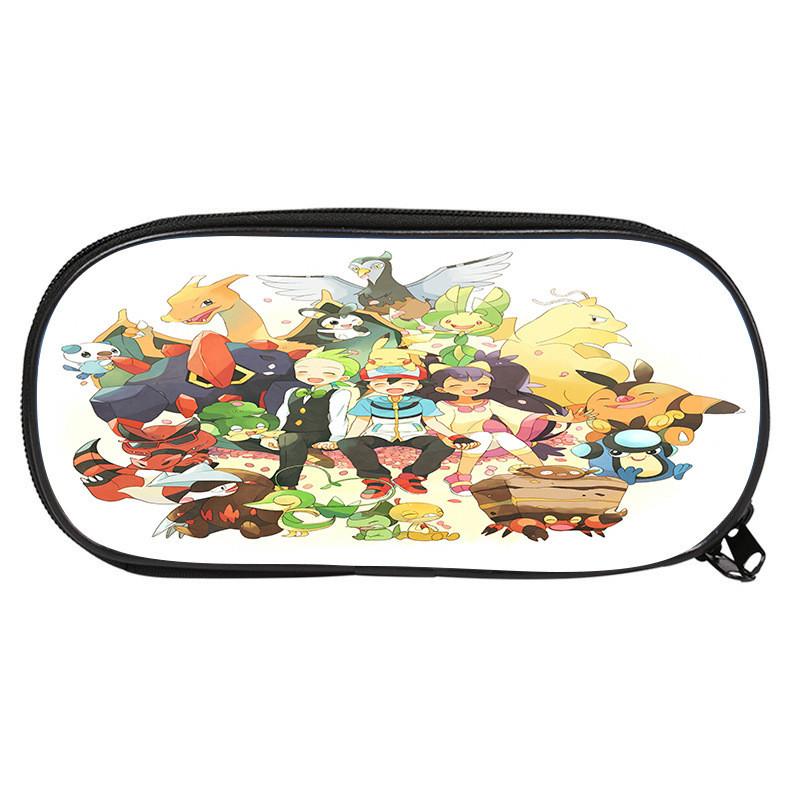 Pokemon Themed Printed Student Single Layer Stationery Storage Pencil Bag