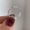 Серебристое irregular Bumpy Кольцо Женское Открывающееся Регулируемое Кольца на Указательный Палец для Женщин Модные Ювелирные Аксессуары Anillos