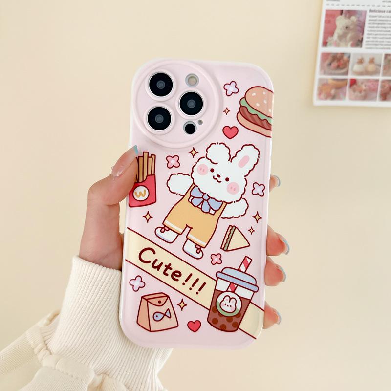 Zhitai Air Cushion Case for iPhone 13 Pro/11 and Honor 80/70 – Cartoon Design