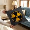 Warning Icon Danger Pillow Case Ultra Soft Skin Friendly Fabric Cloud Like Comfort  Concealed Zipper