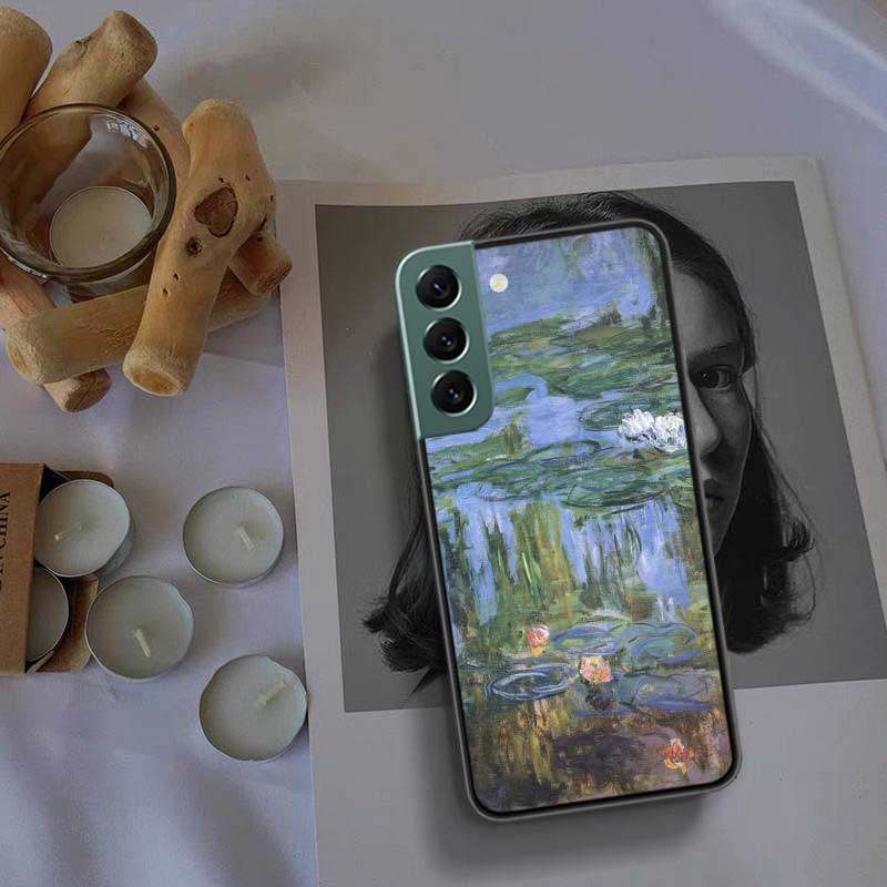 Чехол для телефона Claude Monet Garden Lotus Bridge для Samsung A02 A03 A03S A04 A04S Galaxy A55 A35 A25 A15 S10 Lite A9 A8 A7 A6 Plus A