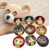100 шт., деревянные пуговицы с рисунком котенка, сделай сам, швейная рубашка, сумки для скрапбукинга, декор