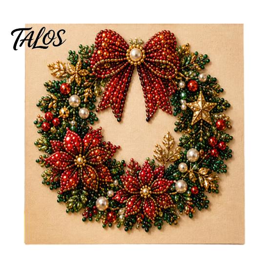 Продуманные праздничные подарки для энтузиастов DIY Рождественский набор для рисования искусственным жемчугом, Наборы для рукоделия из бусин, Семейное развлечение, Взрослые, Новички, Милый Санта
