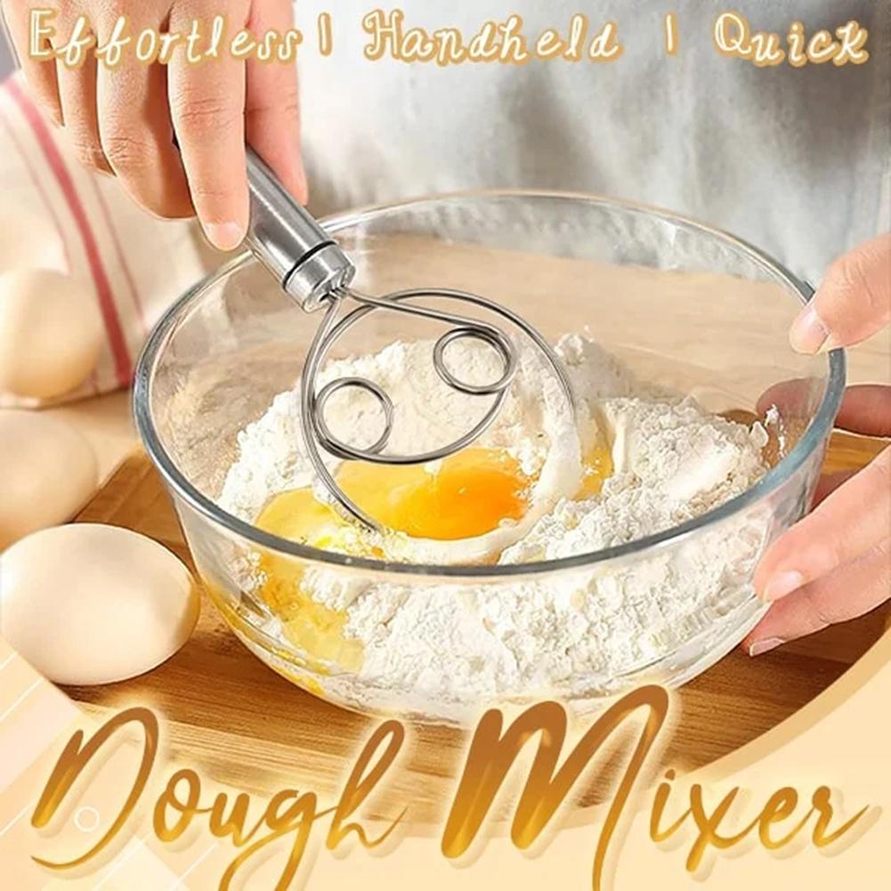 Тестомесильный венчик для хлеба, миксер из нержавеющей стали, мука для выпечки, блендеры для теста с отверстием для подвешивания, кухонный блендер для выпечки, инструменты