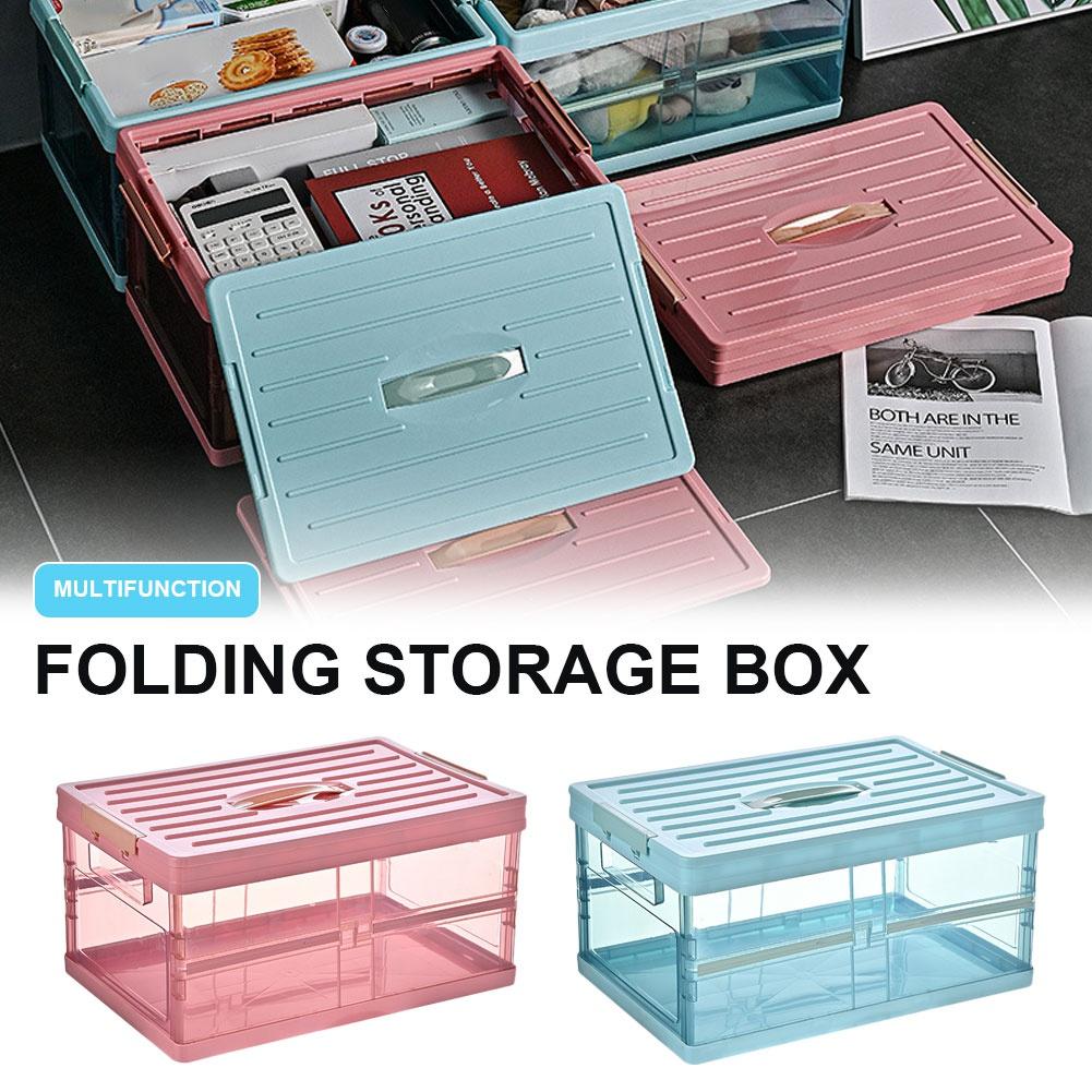 Household Transparent Storage Box Car Trunk Storage Box Finishing Box Sundries Book Box Storage Box