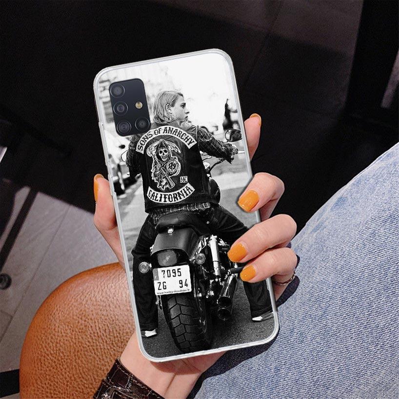 Черный чехол для телефона Sons Of Anarchy для Samsung Galaxy A52 A32 A22 A12 A51 A31 A50S A30S A20S A10S Note 20 Ultra 10 Plus S10 A72 A7