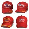 Trump Take America Back Usa Signature 2024 Red Shadow Embroidered Cap Hat