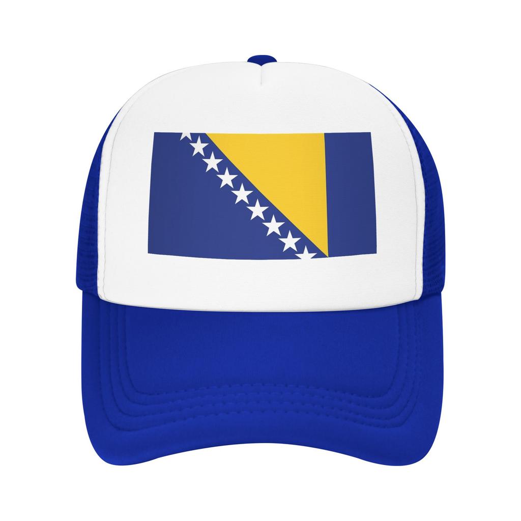 Bosnia and Herzegovina Flag Cap For Unisex Women Cool Baseball Cap Trucker Hat Travel Headewear Adjustable