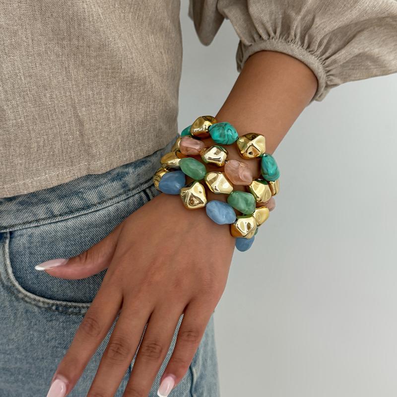 Необычные браслеты из бусин для женщин, многоцветные богемные геометрические браслеты ручной работы, парные украшения, подарок
