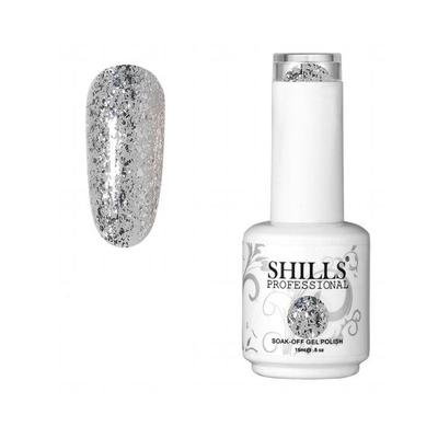 SHILLS PROFESSIONAL Uv Led Soak Off Гель-лак для ногтей серебро 15 мл
