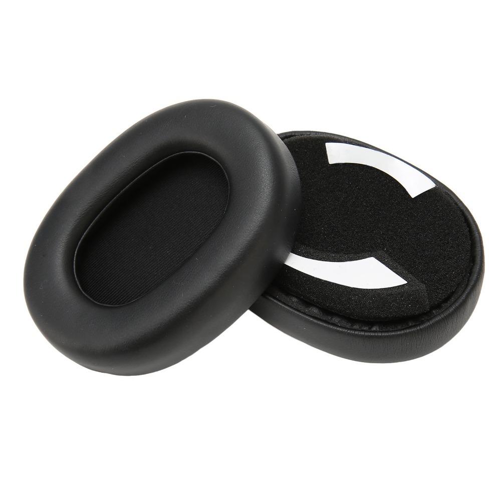 2PCS Black Replacement Ear Pads Leather Ear Covers for Elite 85h Wireless Headset Sound Equipment