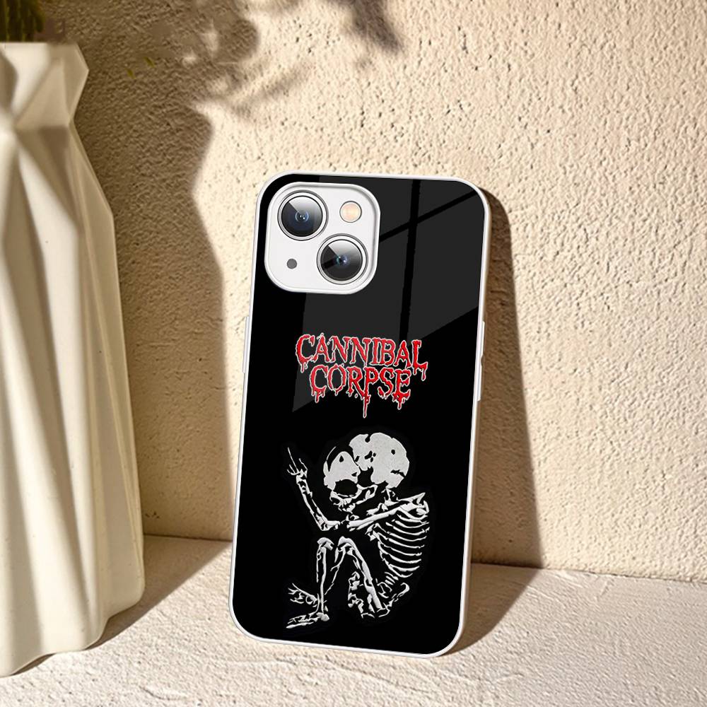 C-Cannibal C-Corpse Band Tempered Glass For Iphone 14 13 12 11 Pro Mini XS MAX 14Plus X XS XR Fundas