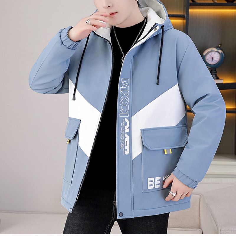 Мужские куртки Молодежные куртки Весна и осень Повседневная Красивая студенческая одежда с капюшоном Мужские комбинезоны Пальто