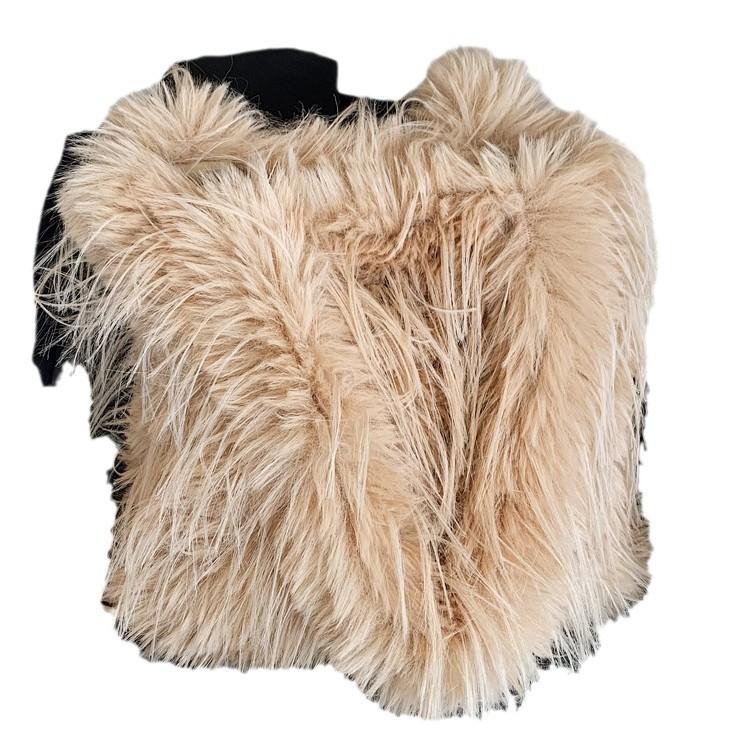 Плюшевая сумка женская большой вместимости 2025 новая осенне-зимняя повседневная нишевая одноплечевая пушистая бахромчатая сумка-тоут для работы