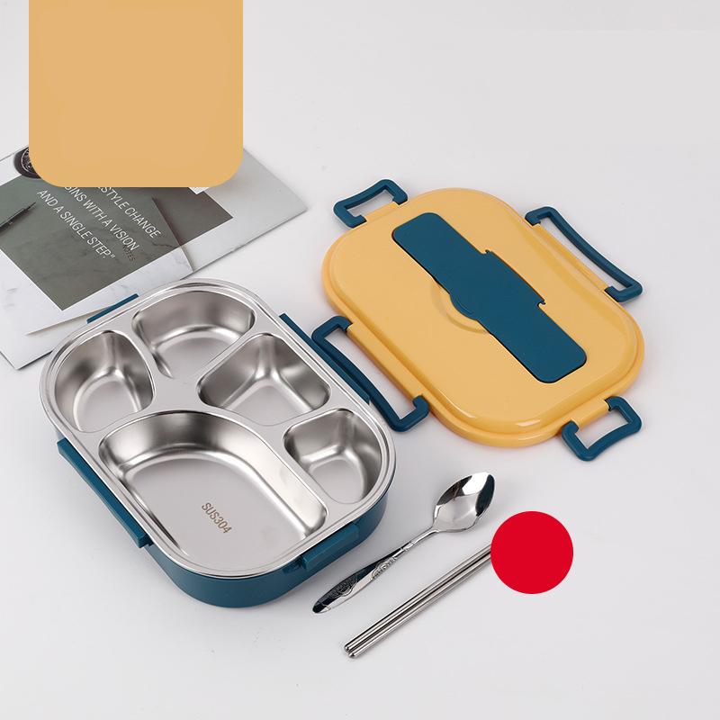 Food Storage Container Dinnerware Stainless Steel Lunch Box Portable Bento Box Food Storage Student