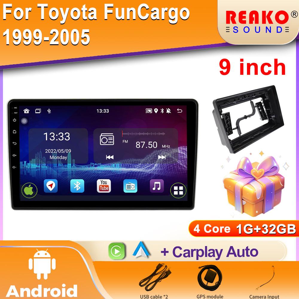 Android для Toyota FunCargo 1999-2005 Автомобильный радиоприемник DSP GPS Мультимедиа Видеоплеер Беспроводной CarPlay Android Auto 2din Stereo