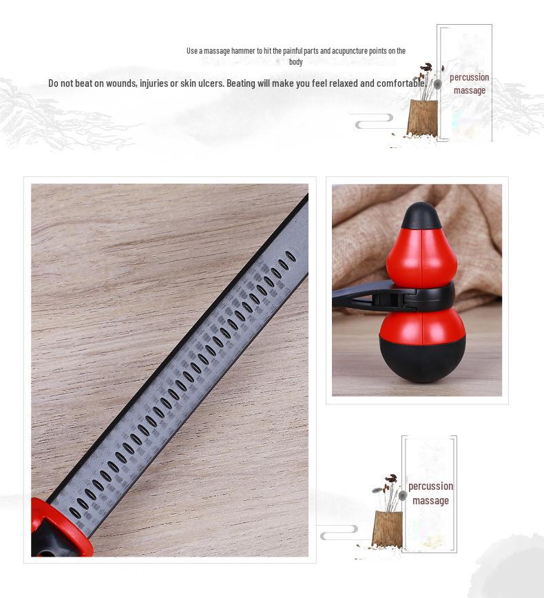 Массажный молоток из тыквы Фулу: Массажер Meridian Patting и силиконовый оздоровительный подарок