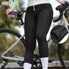 Wosawe Women Mountain Bike Yoga Pants Moisture Wicking Sweat Reflective Cycling Leggings Sponge Padded Cycling Shorts