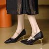 Temperament Is Not Tired, Skirt Mary Jane with Single Shoes 2025 New French National Style Chinese Pointed High Heels