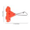 30PCS Orange Red Fishing Rig Booms Double Lock Snaps Sliding Rig Boom Zips Slider Boom  Boat Fishing