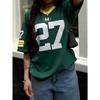 Summer Women's Tshirt No. 27 Couple Tee Breathable Football Jersey High Quanlity Tops Oversized Casual V-neck Tshirt Streetwear