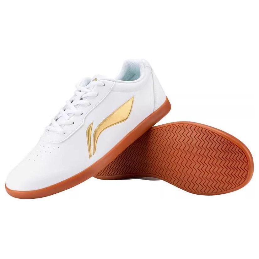 Li Ning Тай Чи Скользкие, Износостойкие, Дышащие Низкие Тренировочные Кроссовки Унисекс Красный Белый ADBC012-1