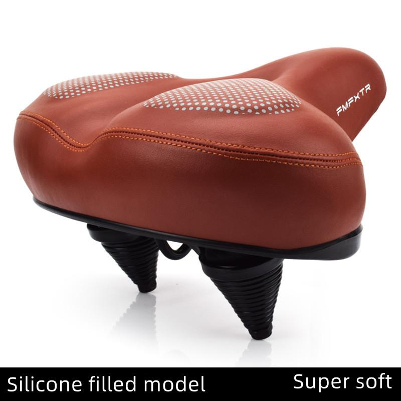 Мягкое седло MTB, утолщенная губка, велосипедное седло, силиконовое седло для дальних поездок, подушка для сиденья шоссейного велосипеда, пружина, амортизация