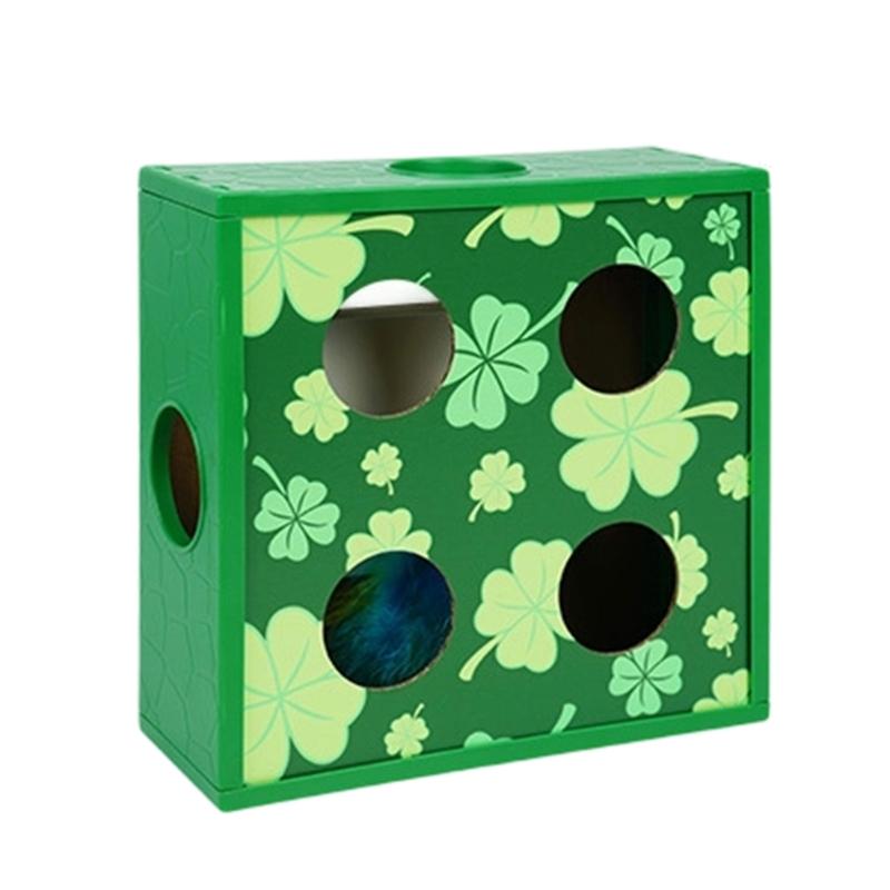 Automatic Rotating Cats Activity Box Interactive Maze Design Chew Proof For Curious Kittens